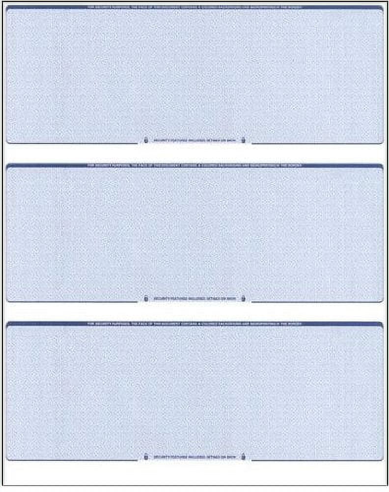 300 Computer Checks 3 Blank Checks Per Page 100 Sheets/300 Checks