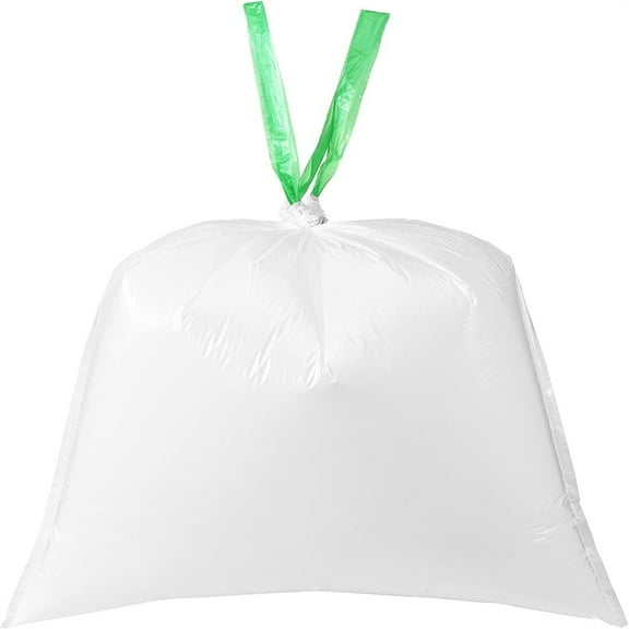 300 Count 13 Gallon Tall Kitchen Drawstring Trash Bags, GRS Compliant, -Friendly d Material