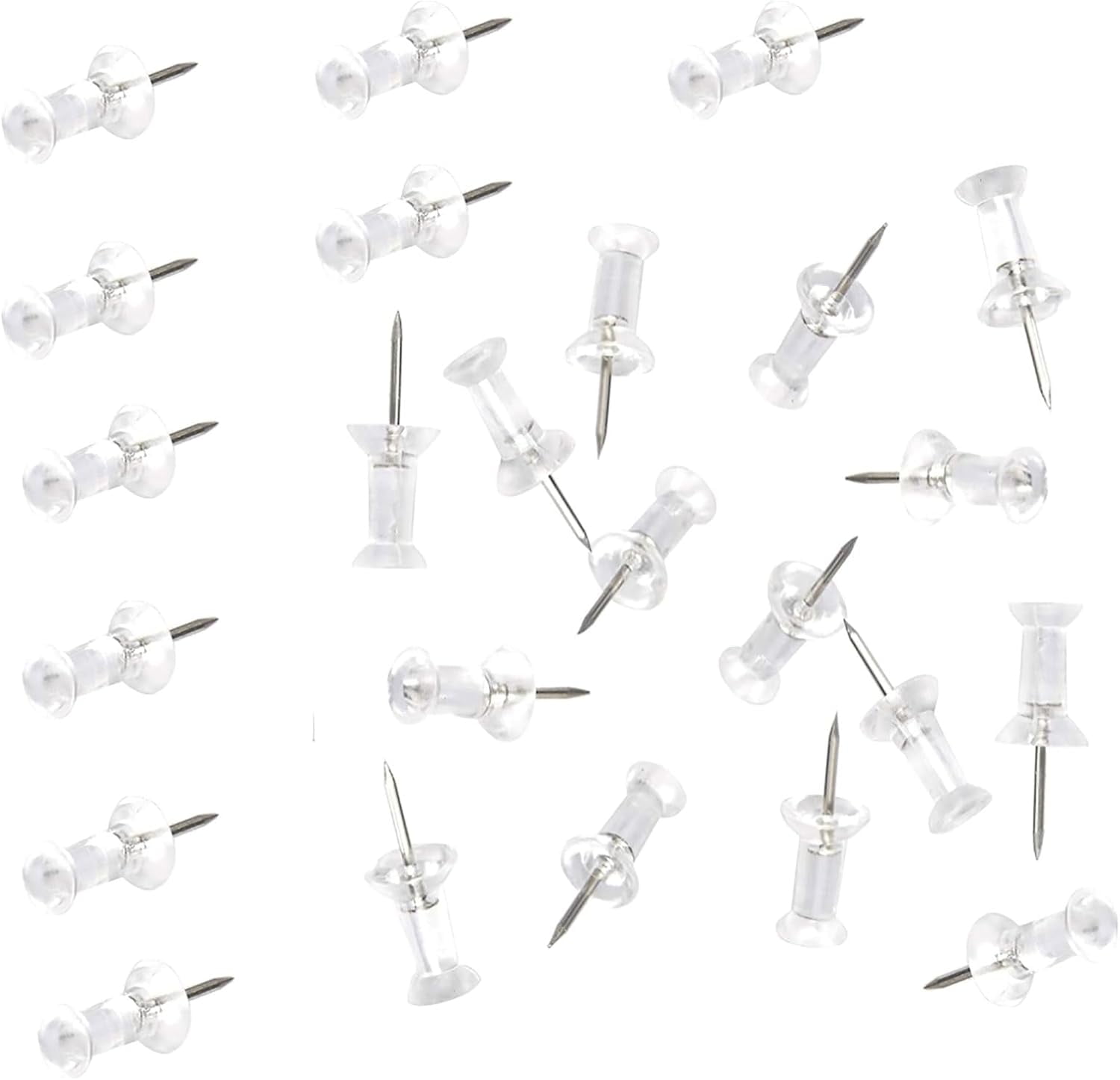 300 Count Clear Push Pins Perfect for Cork Boards, Calendars, and