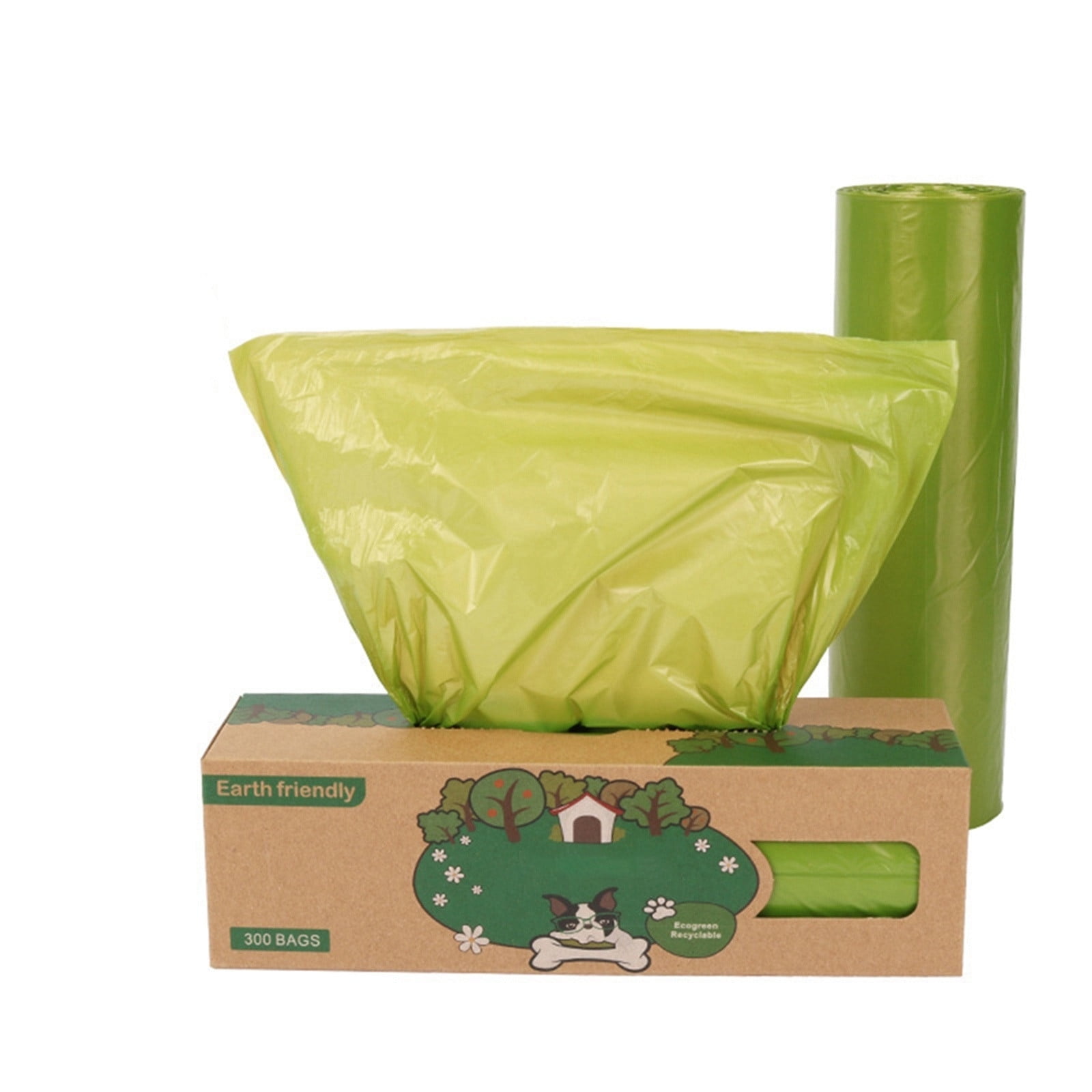 300 Count Dog Poop Bags Biodegradable, Bulk Pet Waste Bags Rolls, Extra Thick Leakproof Poop Bags for Dogs, Eco Friendly Puppy Cleanup Refill，J