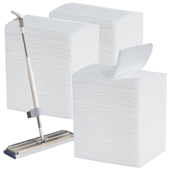 300-Count Dry Mop Refills, Sweeper Disposable Dusting Cloths, 11"×8.3" Dry Mop Pads, Household Wiping Electrostatic Cloths for Floor Wall Cleaning