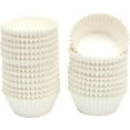 thumbnail image 1 of 300 Count Jumbo Cupcake Liners White Muffin Liners Food Grade Baking Cups Paper No Smells（Large Size）, 1 of 4