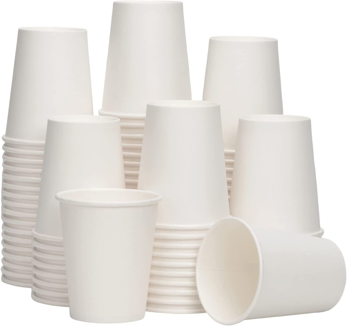 300 Count Paper Coffee Cups 8 oz Leakproof & EcoFriendly Disposable