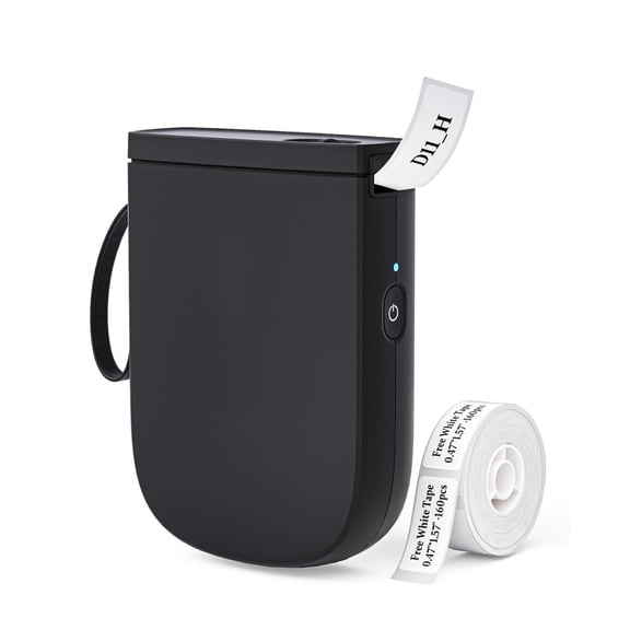 300 Dpi D11 Label Maker Machine With 1 Tape Mini Portable Printer Thermal Sticker Labeler For Office Home Kitchen School Organization Black