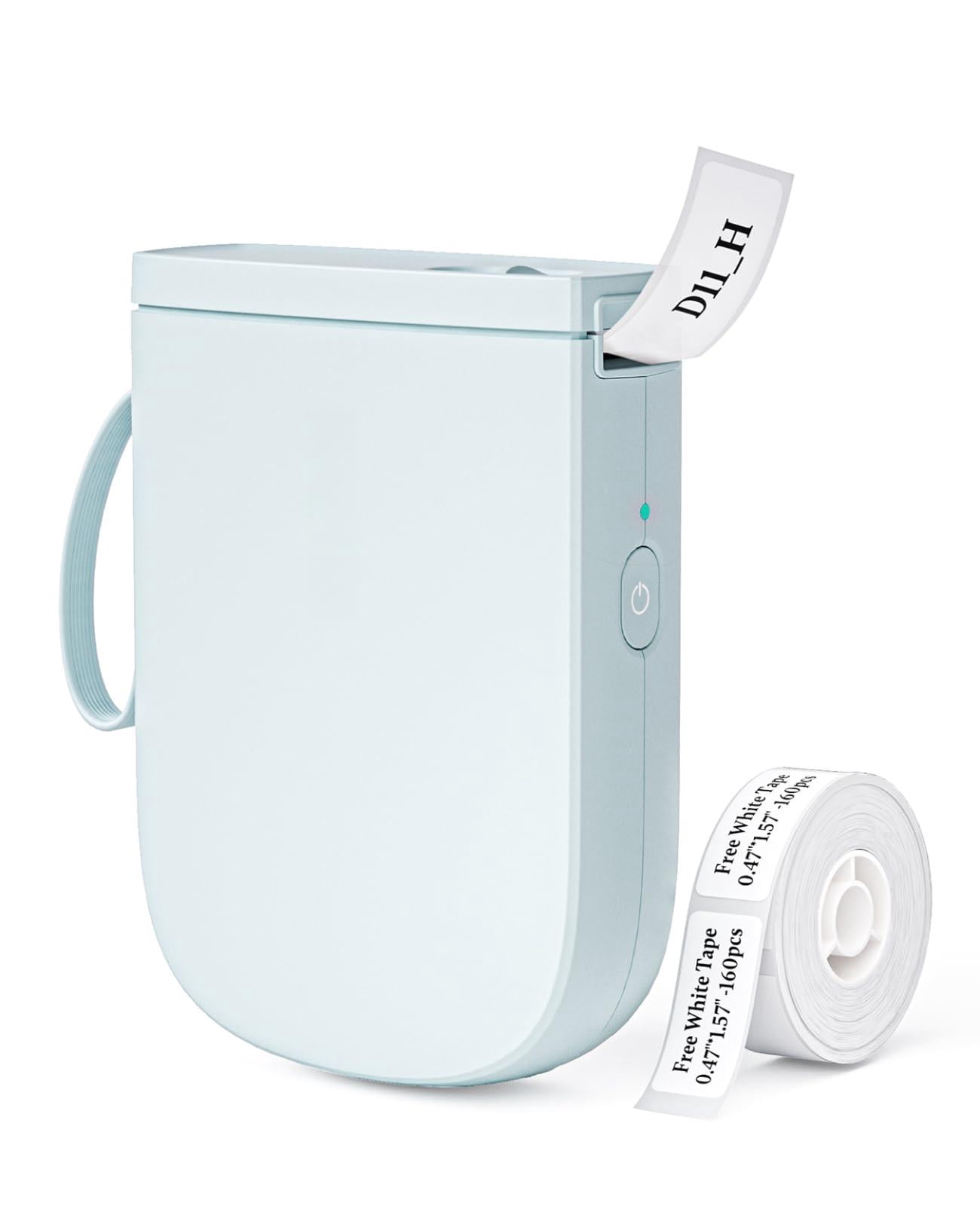300 Dpi D11 Label Maker Machine With 1 Tape  Mini Portable Printer Thermal Sticker Labeler For Office Home Kitchen School Organization Blue