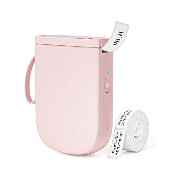 300 Dpi D11 Label Maker Machine With 1 Tape Mini Portable Printer Thermal Sticker Labeler For Office Home Kitchen School Organization Pink