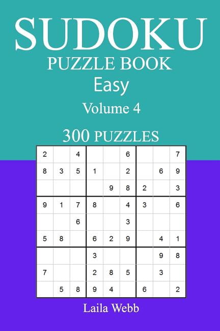 300 Easy Sudoku Puzzle Book : Volume 4 (Paperback)