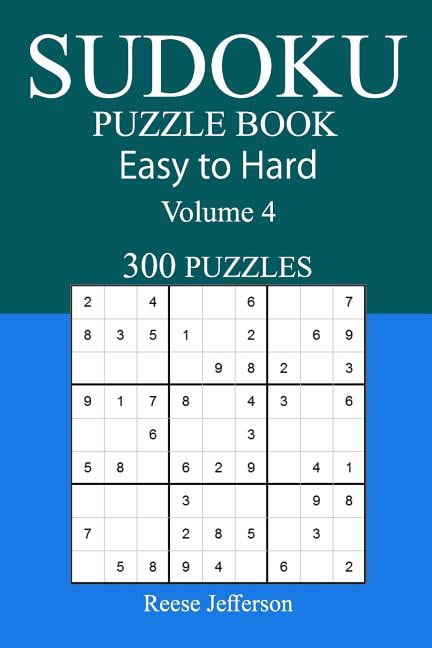 300 Easy to Hard Sudoku Puzzle Book, (Paperback)
