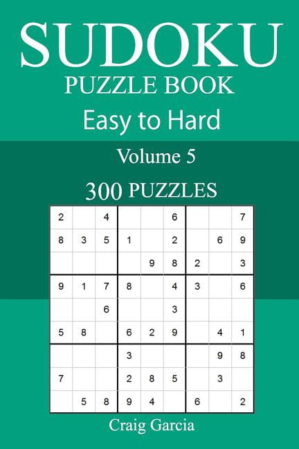 300 Easy to Hard Sudoku Puzzle Book, (Paperback)