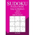 thumbnail image 1 of 300 Easy to Medium Sudoku Puzzle Book 2019, (Paperback), 1 of 1