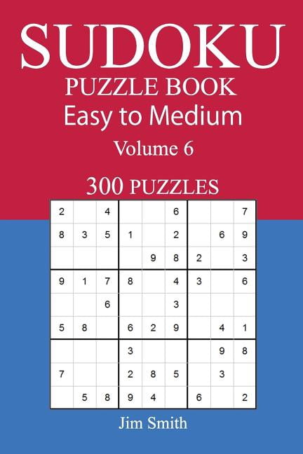 300 Easy to Medium Sudoku Puzzle Book (Paperback)