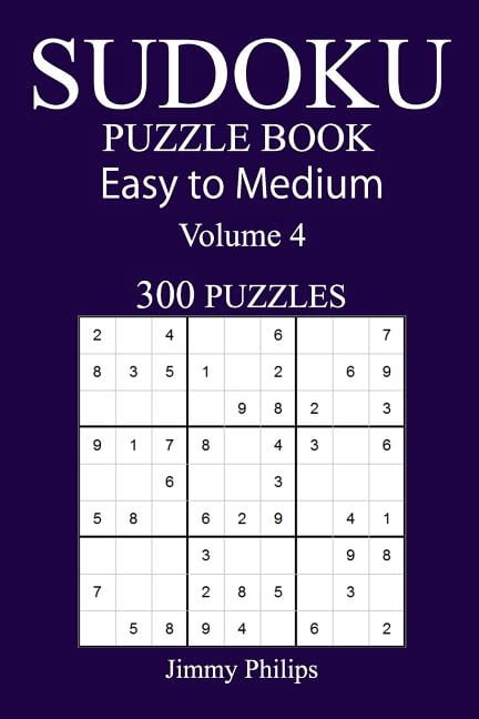 300 Easy to Medium Sudoku Puzzle Book (Paperback)