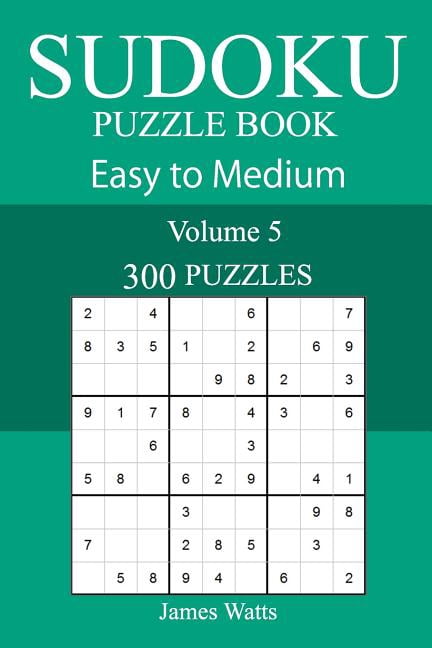 300 Easy to Medium Sudoku Puzzle Book, (Paperback)