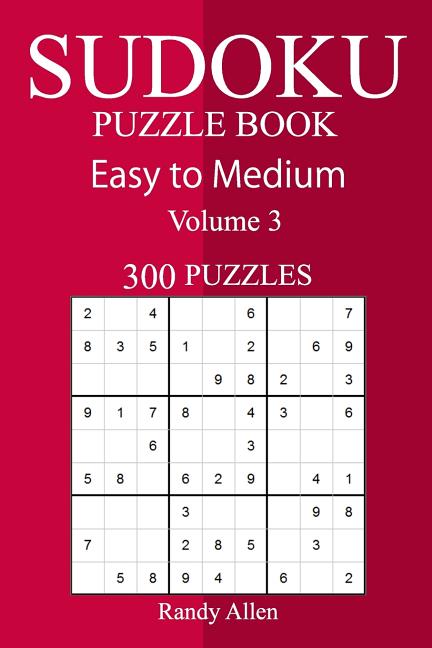 300 Easy to Medium Sudoku Puzzle Book, (Paperback)
