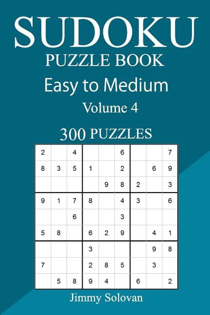 300 Easy to Medium Sudoku Puzzle Book, (Paperback)