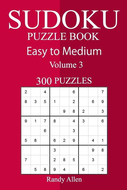 300 Easy to Medium Sudoku Puzzle Book, (Paperback)