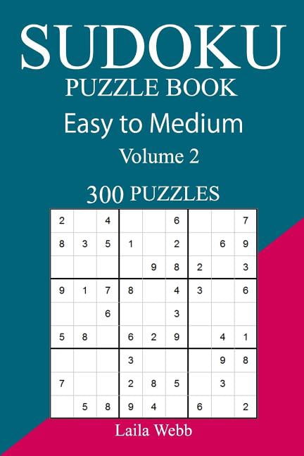 300 Easy to Medium Sudoku Puzzle Book, (Paperback)
