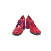 300-Eden-G, 3" Heel Mary Jane Glitter Shoes
