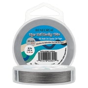 300-Feet 7-Strand Beading Wire 0.018inch/ 0.46mm Tiger Tail Bead Stringing Wire for Jewelry Making Threading Necklace Bracelet CraftsDIY