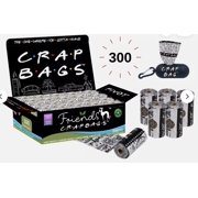 300 Friends Crap Bags for Dogs with Dispenser, Friends Poop Bags 9 x 13"; Super Thick; Earth Friendly Using EPI Technology; Scented