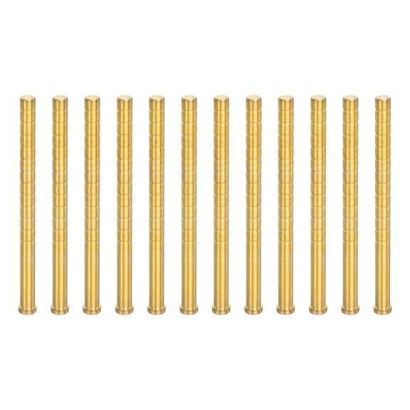 300 Grain Archery Arrow Brass Insert Insert Screw Copper Brass Arrow for .244/ 6.2mm Carbon Arrows, 12 Pack