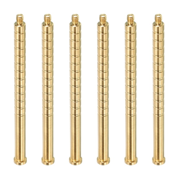 300 Grain Archery Arrow Insert 0.244 Inch Brass Arrow Weight Bolt for Field Points Shaft, 6 Pack
