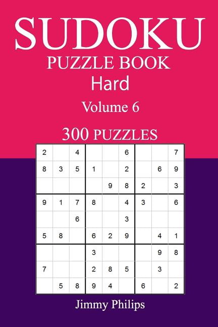 300 Hard Sudoku Puzzle Book: Volume 6, (Paperback)