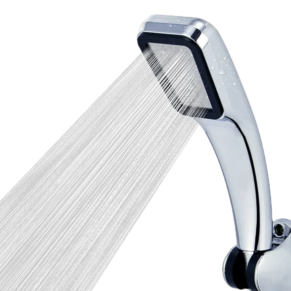 300 Holes High Pressure Rainfall Shower Head Water Saving 3 Color Chrome Black White Sprayer Nozzle Bathroom Accessories