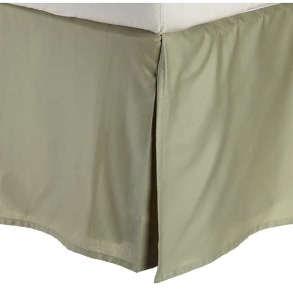 300 King Bed Skirt 100% Premium Combed Cotton Solid, Sage