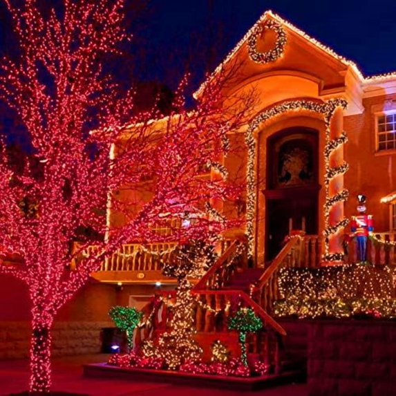 300 LED Christmas String Lights, 100 FT Connectable Waterproof String ...
