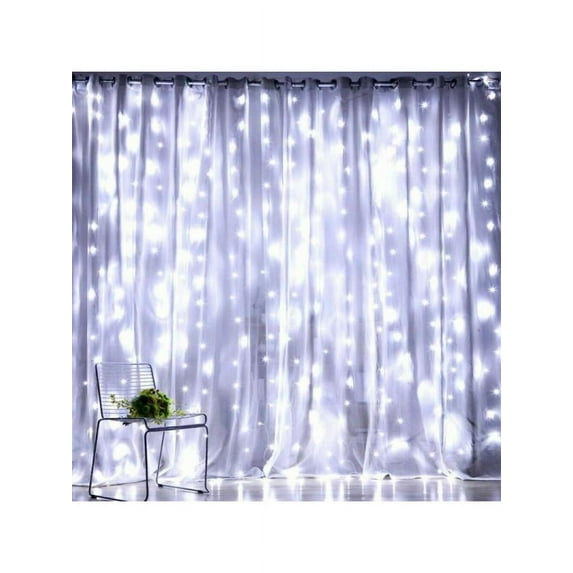 300 LED Curtain Lights String 3m*3m USB Powered Waterproof Twinkle Wall Lights