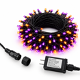 Wled Rope Light 300 LED String Lights, 100ft, Purple & Orange, 8 Lighting Modes ...