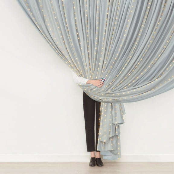 300 LED Window Curtain String Light, 8 Lighting Modes Fairy Twinkle String Lights with Remote, USB Powered Waterproof for Christmas Bedroom Party Wedding Home Garden Wall Cortina de luz, Warm White