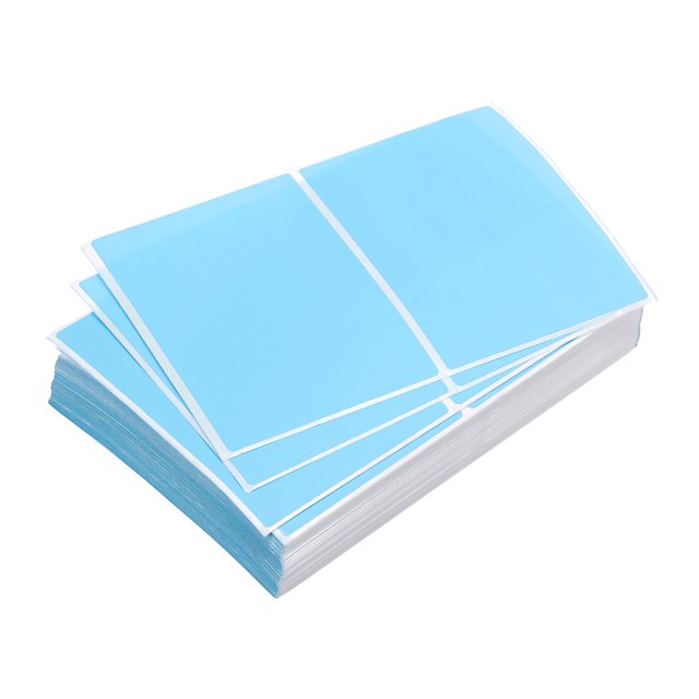 300 Labels Colored Rectangle Stickers, Color Code Sticker, 4x2 Inch Self Adhesive Light Blue