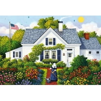 300 Large Piece Jigsaw Puzzle - Charles-Wysocki - Elizabeth's Garden - Fun Puzzle Educational Family Game Toys Adults Home Decoration Colorful Puzzle Gifts