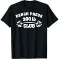 thumbnail image 1 of 300 Lbs Pound Bench Press Club Gym Weightlifting Powerlift T-Shirt100% cotton, 1 of 5
