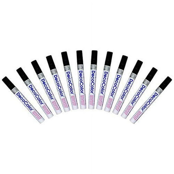 300 Marvy-Uchida Deco Color Broad Point Paint Marker (Choose Color)[Black,Dozen]
