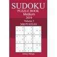 thumbnail image 1 of 300 Medium Sudoku Puzzle Book 2019, (Paperback), 1 of 1