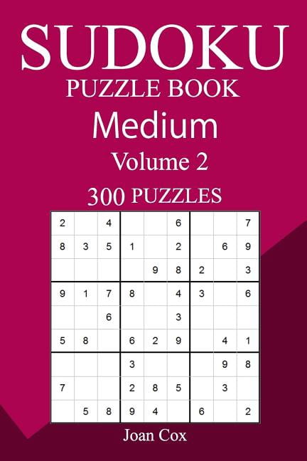 300 Medium Sudoku Puzzle Book, (Paperback)