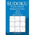 thumbnail image 1 of 300 Medium to Hard Sudoku Puzzle Book 2019, (Paperback), 1 of 1