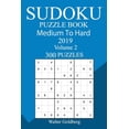 thumbnail image 1 of 300 Medium to Hard Sudoku Puzzle Book 2019, (Paperback), 1 of 1