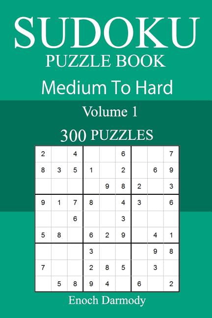 300 Medium to Hard Sudoku Puzzle Book, (Paperback)