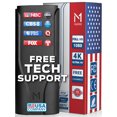 120 Mile Long Range Signal Reception HDTV Indoor / Outdoor Antenna [Early Release 2025 Chipset], Smart TV Amplifier with 29.5 ft Coax Cable + Built-In Magnetic Base by Mata1-USA
