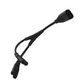 300 Mm Split Ac Power Cord,1 In 2 Out Ac Power Cable 30Cm Black 320C7