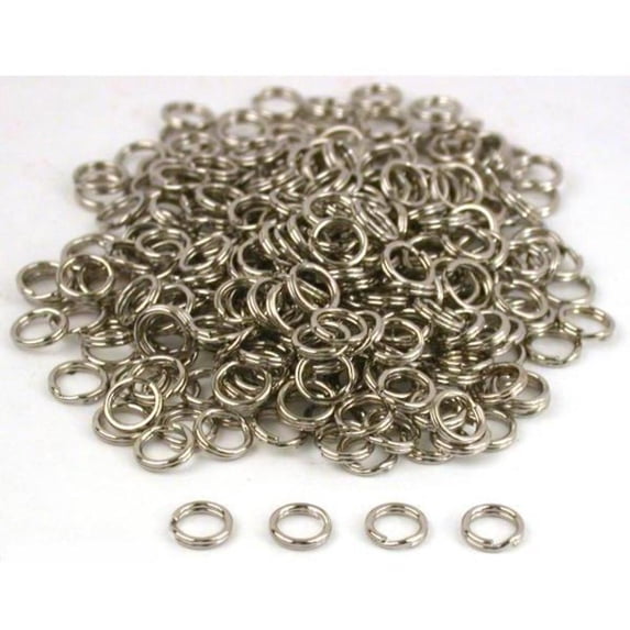 300 Nickel Split Ring Parts Bracelets Fishing Lures 6mm