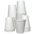 thumbnail image 1 of [300 PACK] 12oz White Paper Coffee Cups - Disposable Coffee Cups - Hot Drink, Tea, Coffee, Cappuccino, Hot Chocolate, Chai, Chai Latte by EcoQuality, 1 of 5