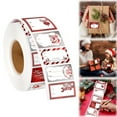 thumbnail image 1 of 300 PCS Christmas Gift Tags Stickers, 1.8*1.2 inch Self-Adhesive Xmas Santa Claus Name Tag Labels - Holiday Present Stickers, Elegant Merry Xmas Gift Wrapping Sticker, Holiday Party Supplies, 1 of 9
