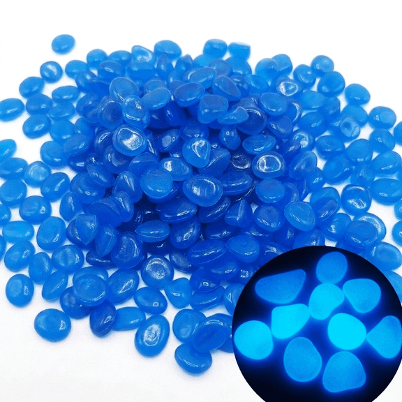 300 PCS Glow in The Dark Rocks for Outdoor Garden