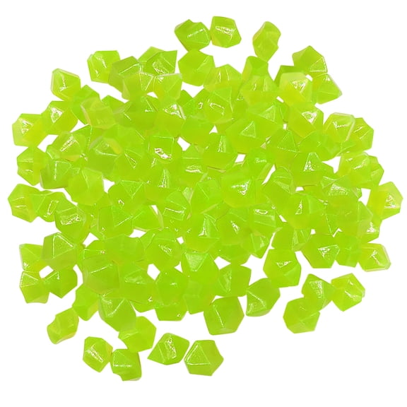 300 PCS Glow Stones Pebbles, Gardening Luminous Glow Stones Rocks Outdoor Decor Glowing Water Fish Tank Gravel(Multicolor)