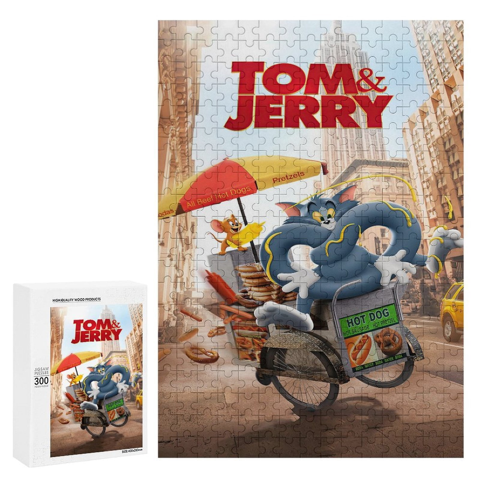 300 PCS Jigsaw Puzzle - Tom And Jerry Puzzle Enthusiasts - Walmart.com